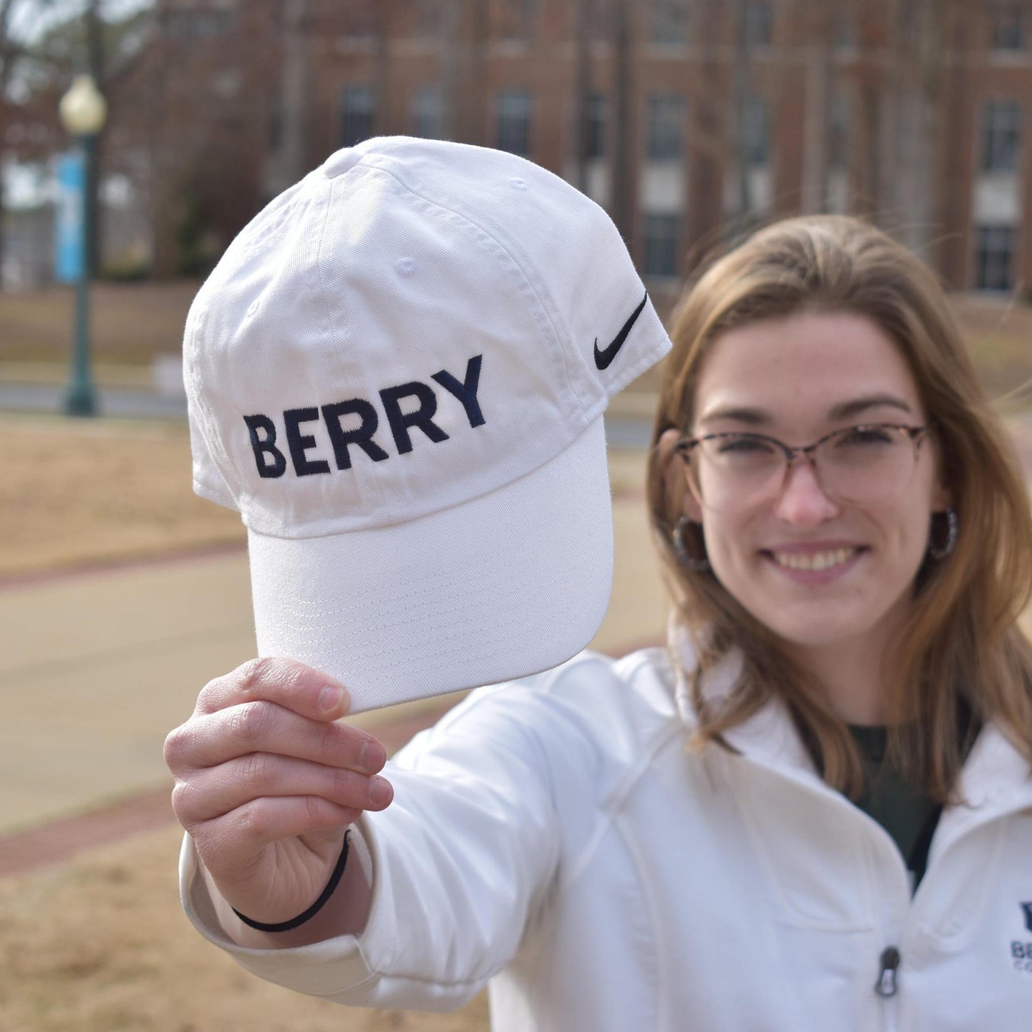 Nike White Campus Cap