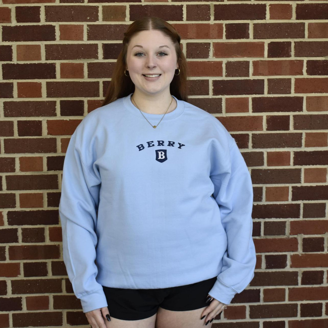 Gildan Baby Blue Berry Bottle Crewneck