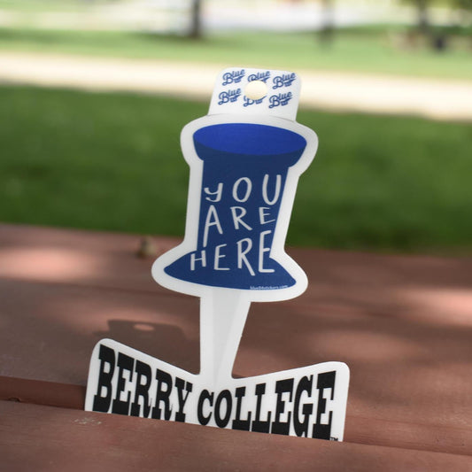 Blue 84 You Are Here Sticker