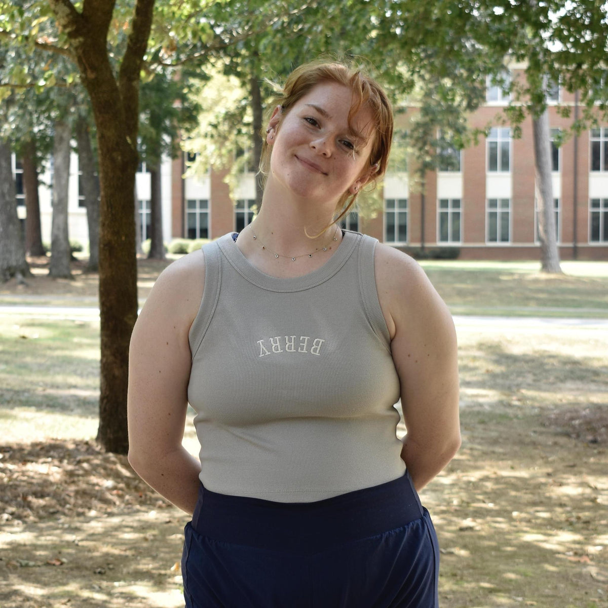 Berry Reversed Womens Ribbed Tank