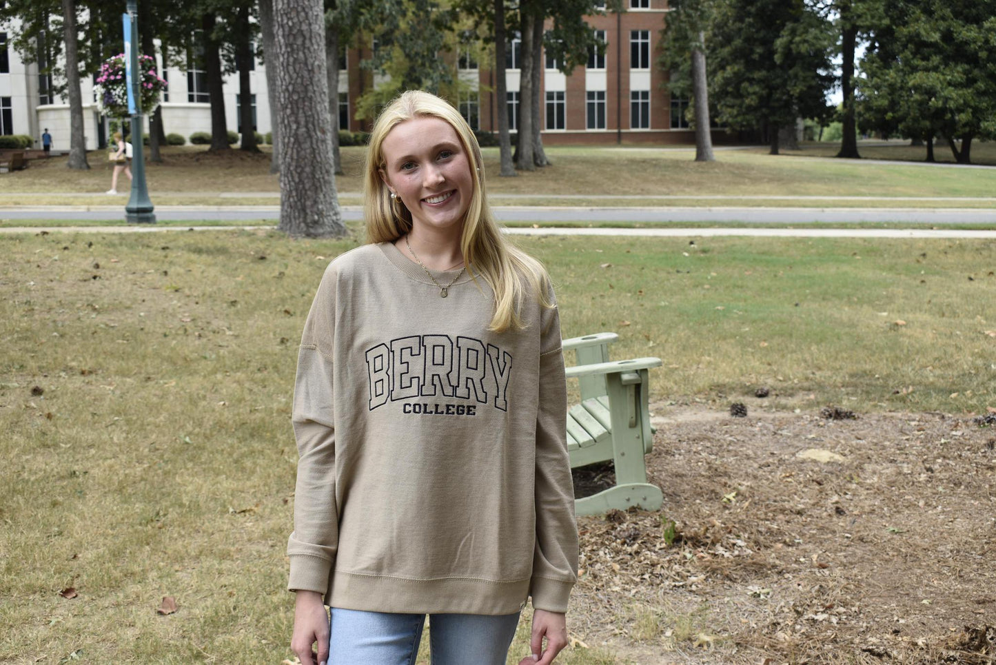 Blue 84 Khaki Reverse Terry Crewneck