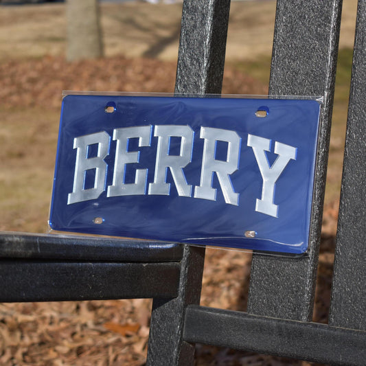 WinCraft Navy Metallic License Plate Berry