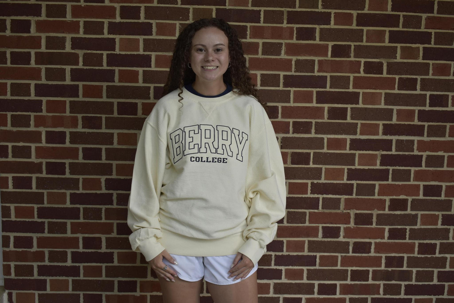 Blue 84 Women's Ivory Dyed Corded Crewneck