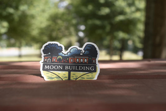 Moon Building Sticker