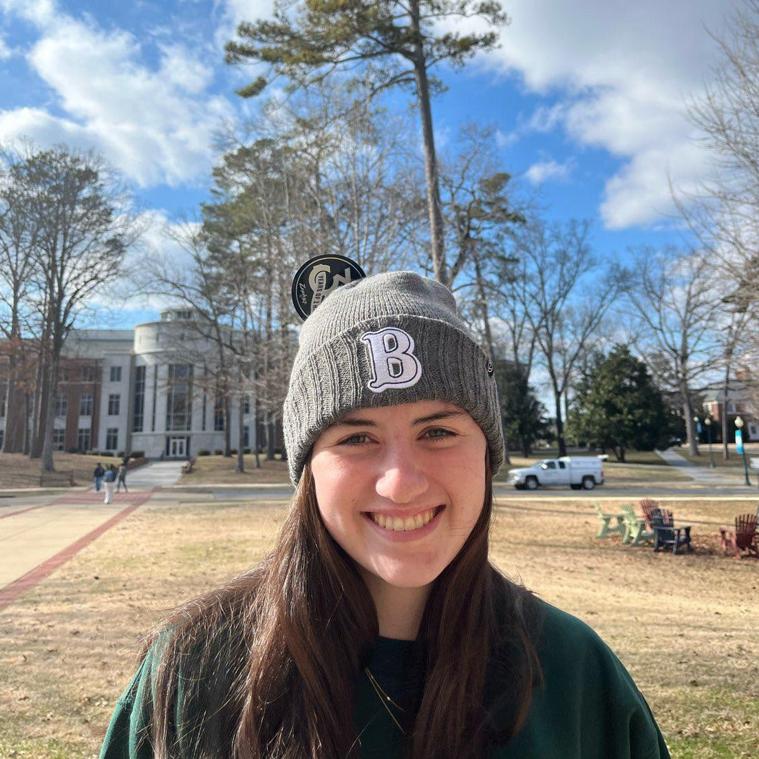 Zephyr Gray Knit Cuff Beanie