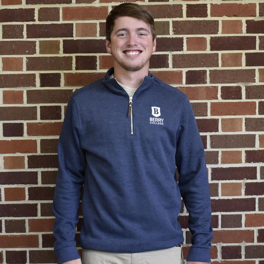 Men's Navy Hudson 1/4 Zip Pullover