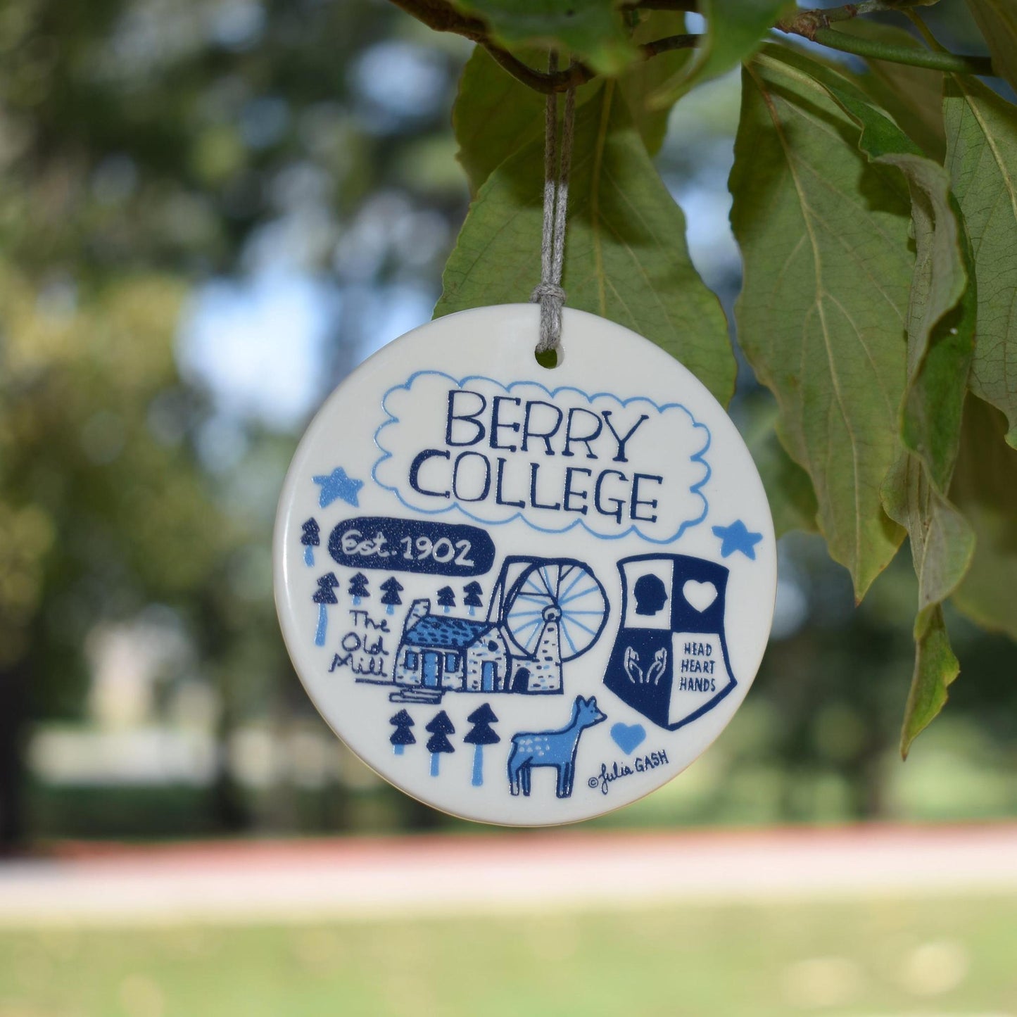 Julia Gash Ceramic Circle Ornament