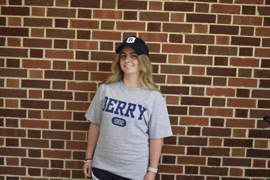 Hat/Tee Combo Gray Shirt Navy Hat