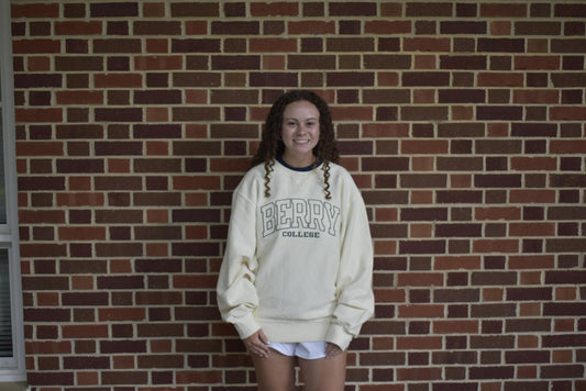 Blue 84 Women's Ivory Dyed Corded Crewneck