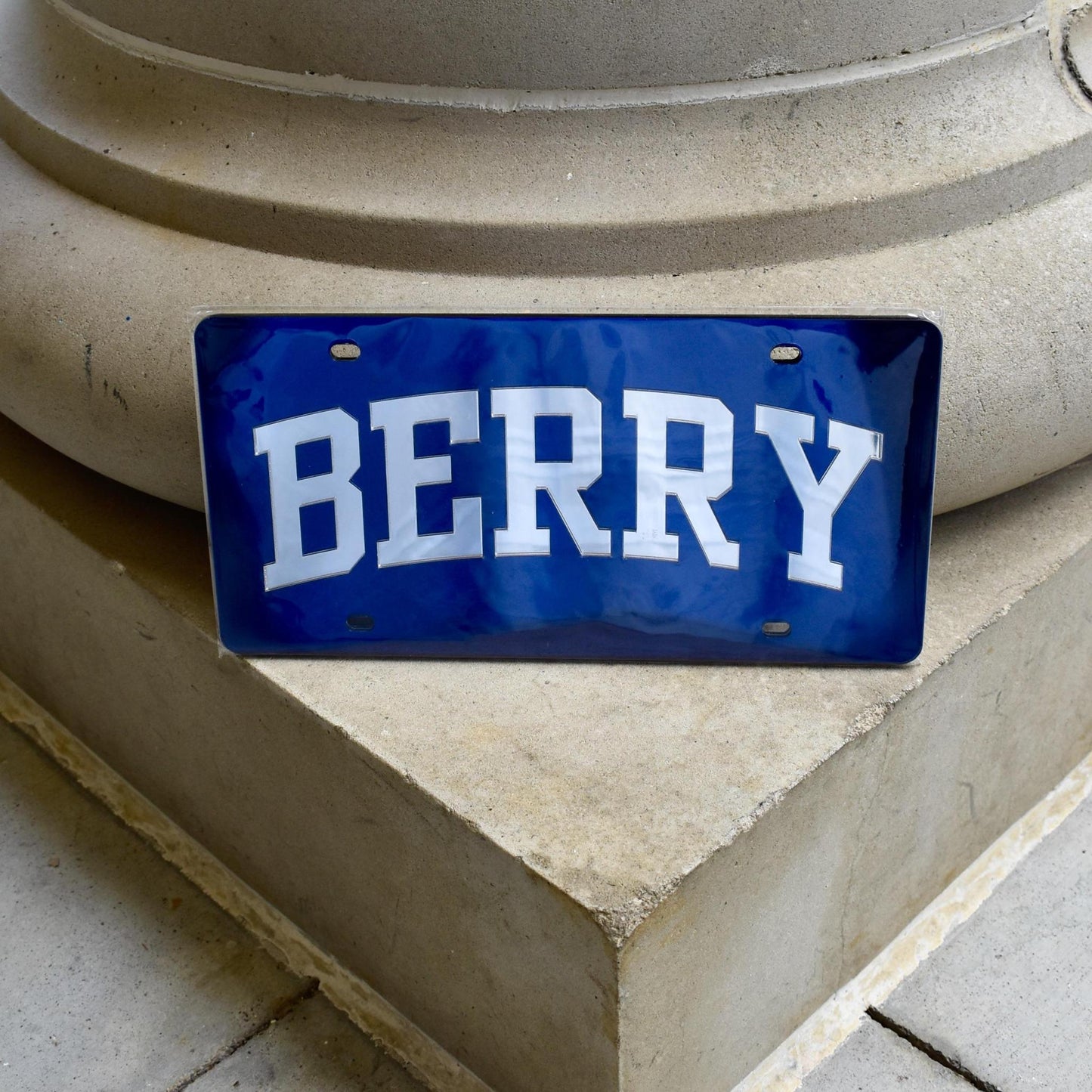 WinCraft Navy Metallic License Plate Berry
