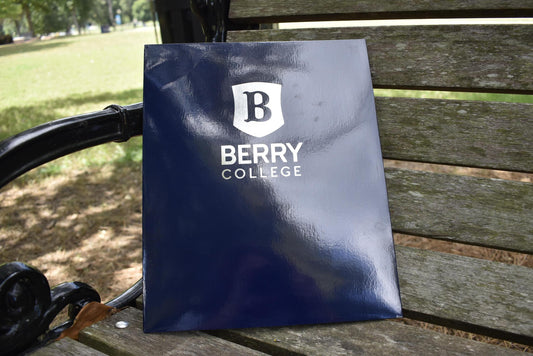 Navy Berry Shield Folder