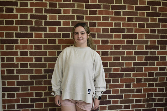 Charles River Women's Oat Camden Spliced Crewneck