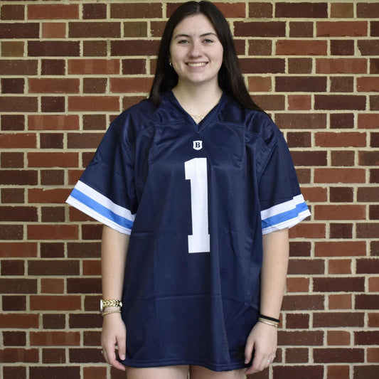 Teamwork Athletic Navy and Valor Football Jersey