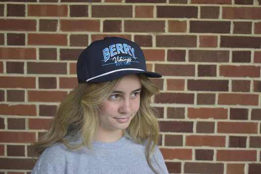 Navy Berry Vikings Rope Hat