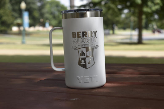 White Yeti Berry Alumni Shield Mug