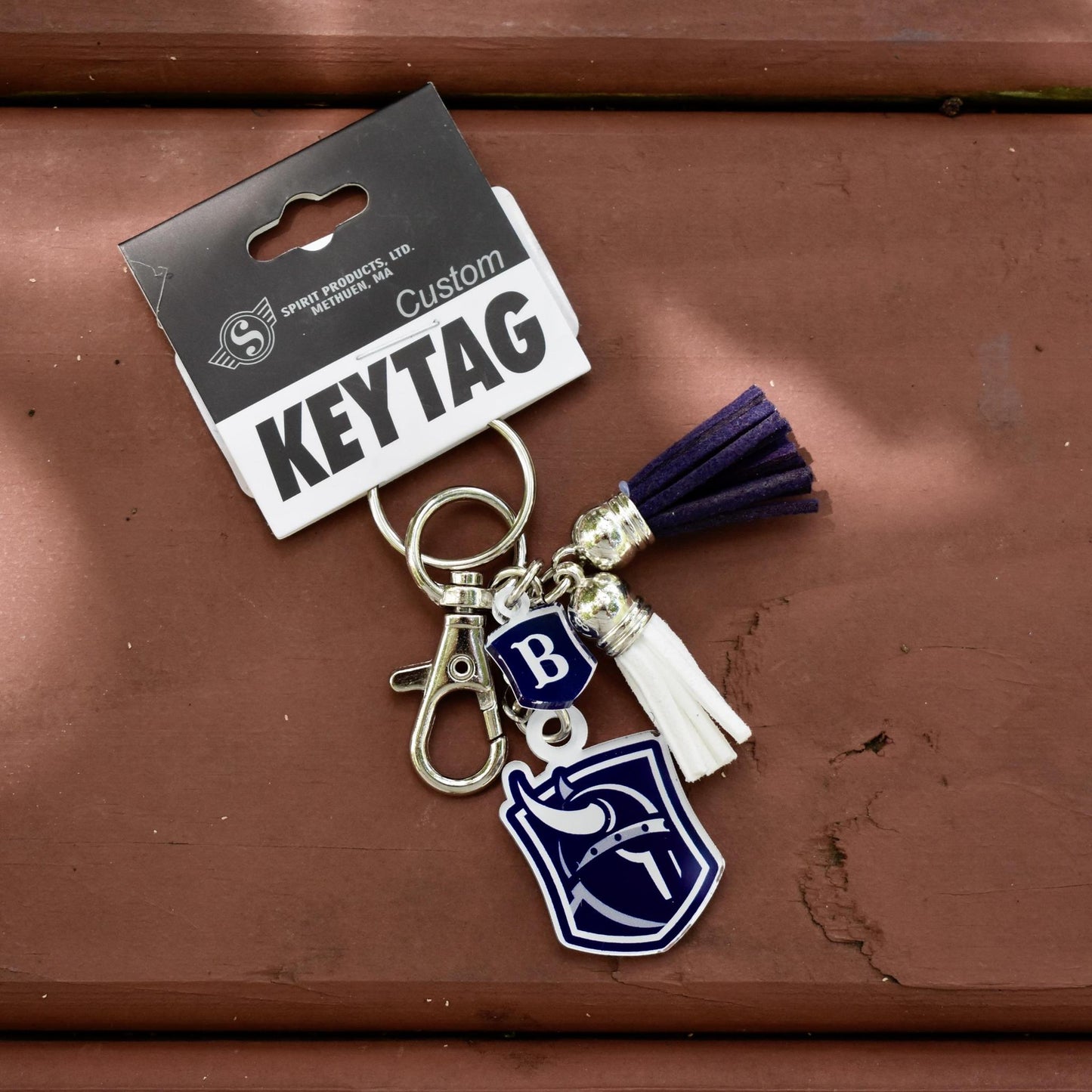 Viking Head Bag charm/key tag