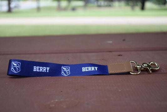 Berry Viking Head Wrist Lanyard