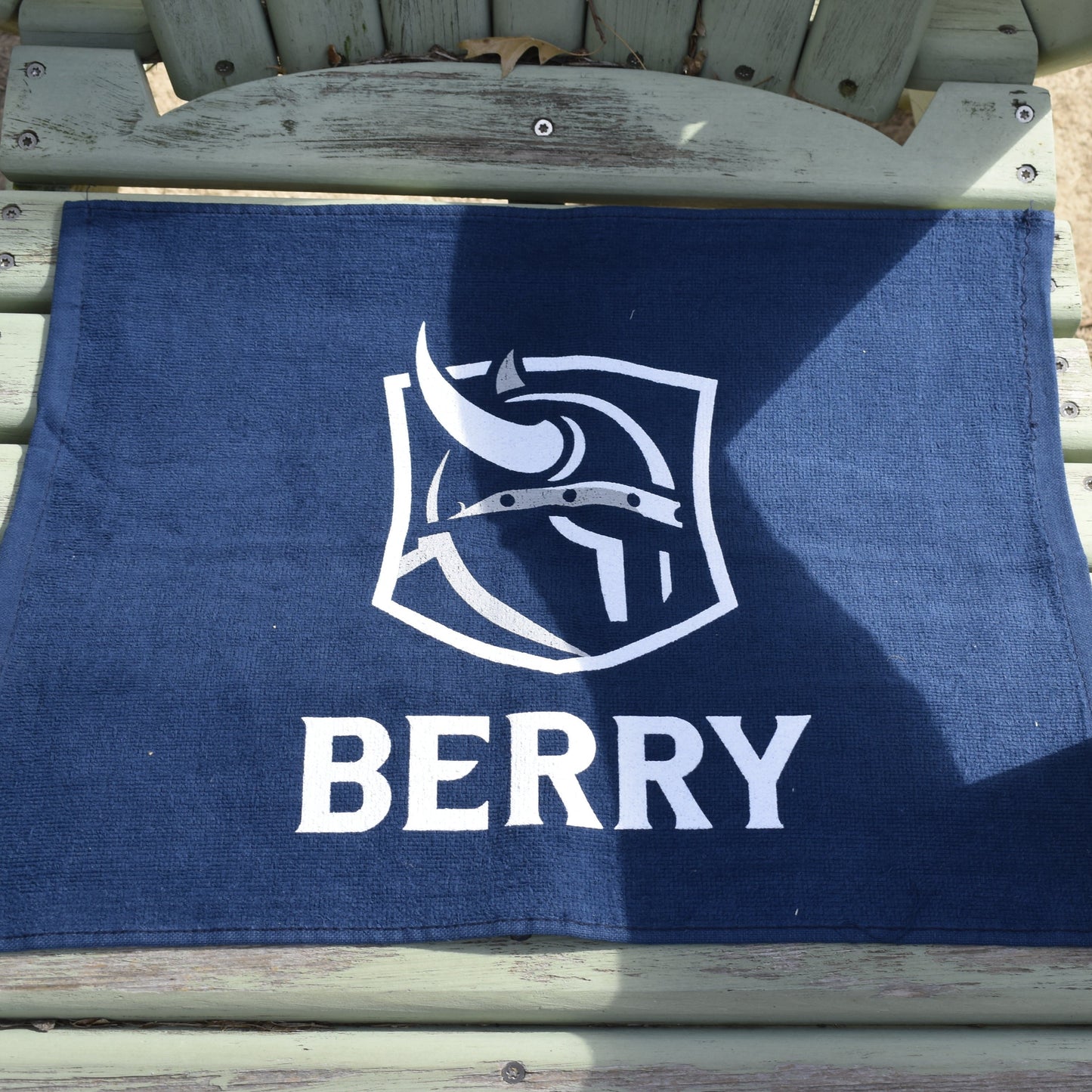 Navy Viking Head Rally Towel