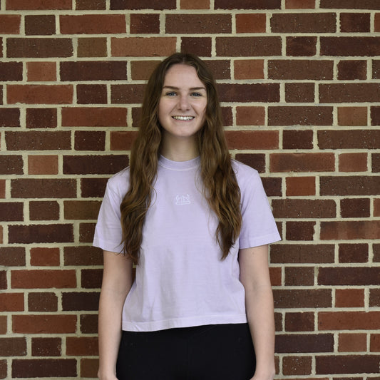 Comfort Colors Lavender Cropped Boxy Tee