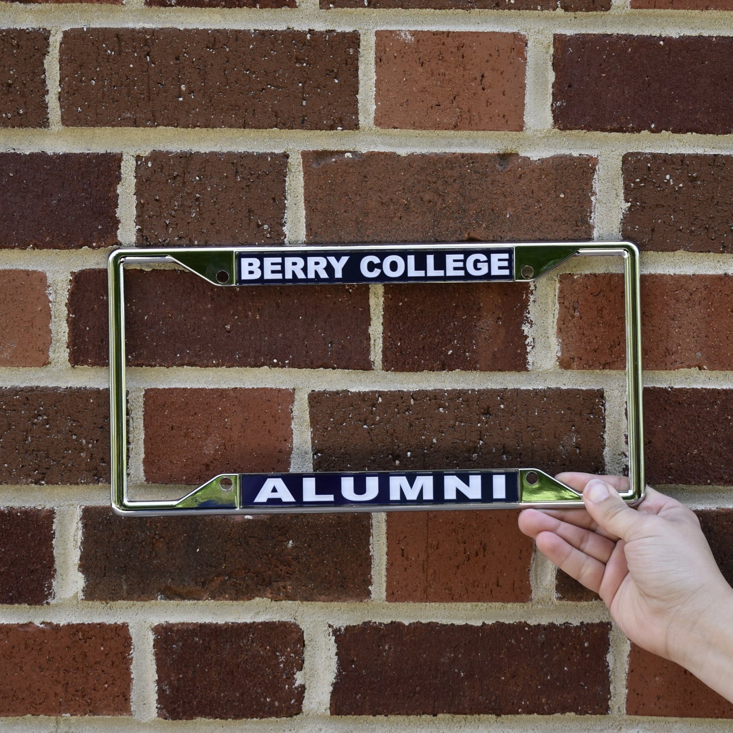 WinCraft Metal License Plate Frame Berry/Alumni