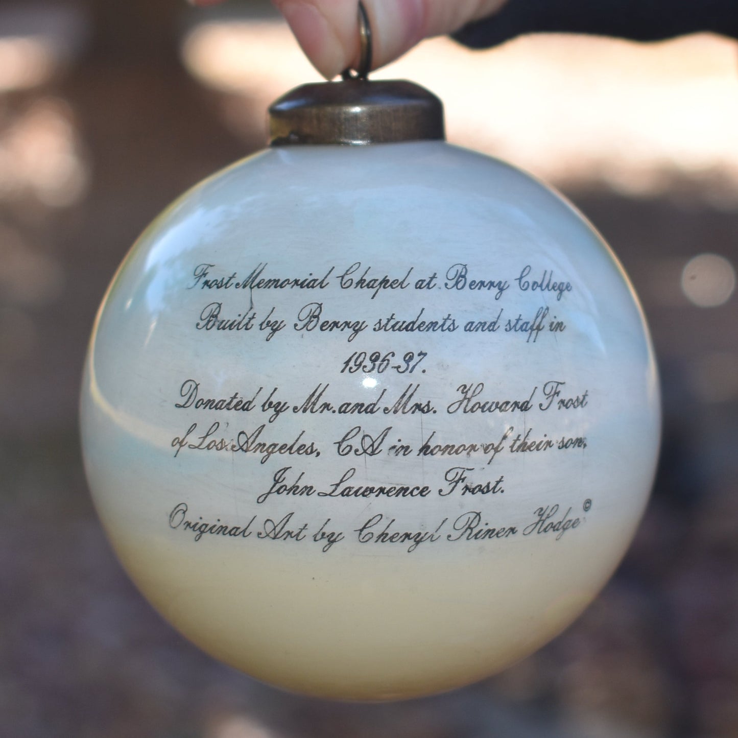 Cheryl Hodge Frost Chapel Ornament