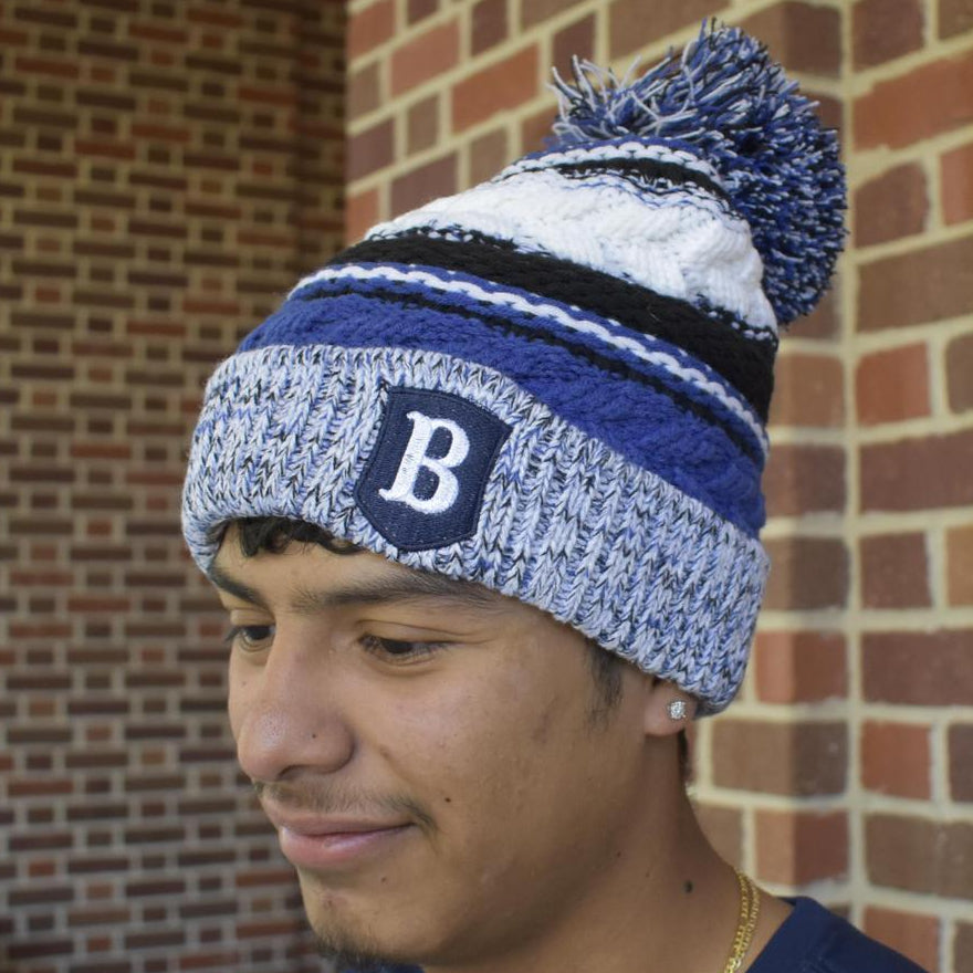 Sport-Tek Pom Pom Shield Team Beanie
