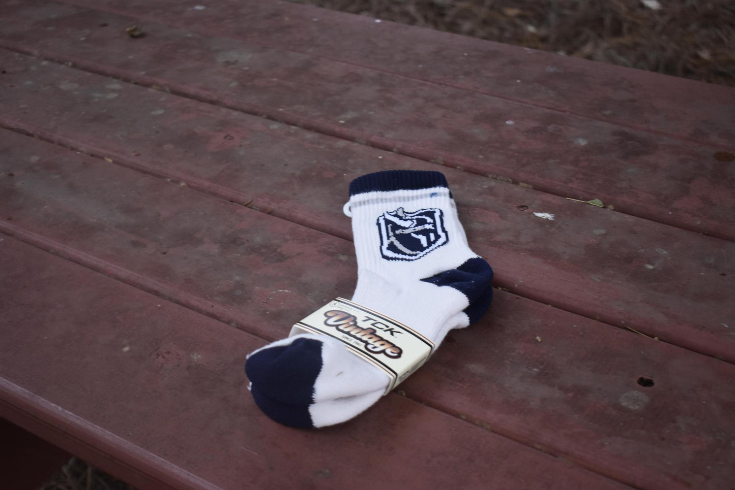 Vintage stripe quarter socks