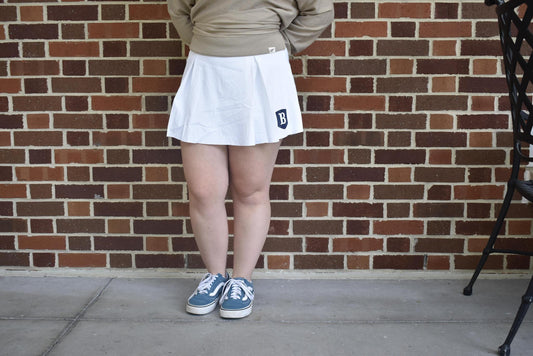 Women's White Nike Club Skirt Berry Shield