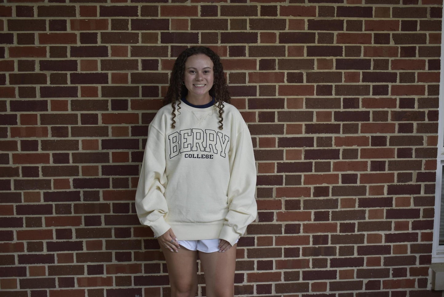 Blue 84 Women's Ivory Dyed Corded Crewneck