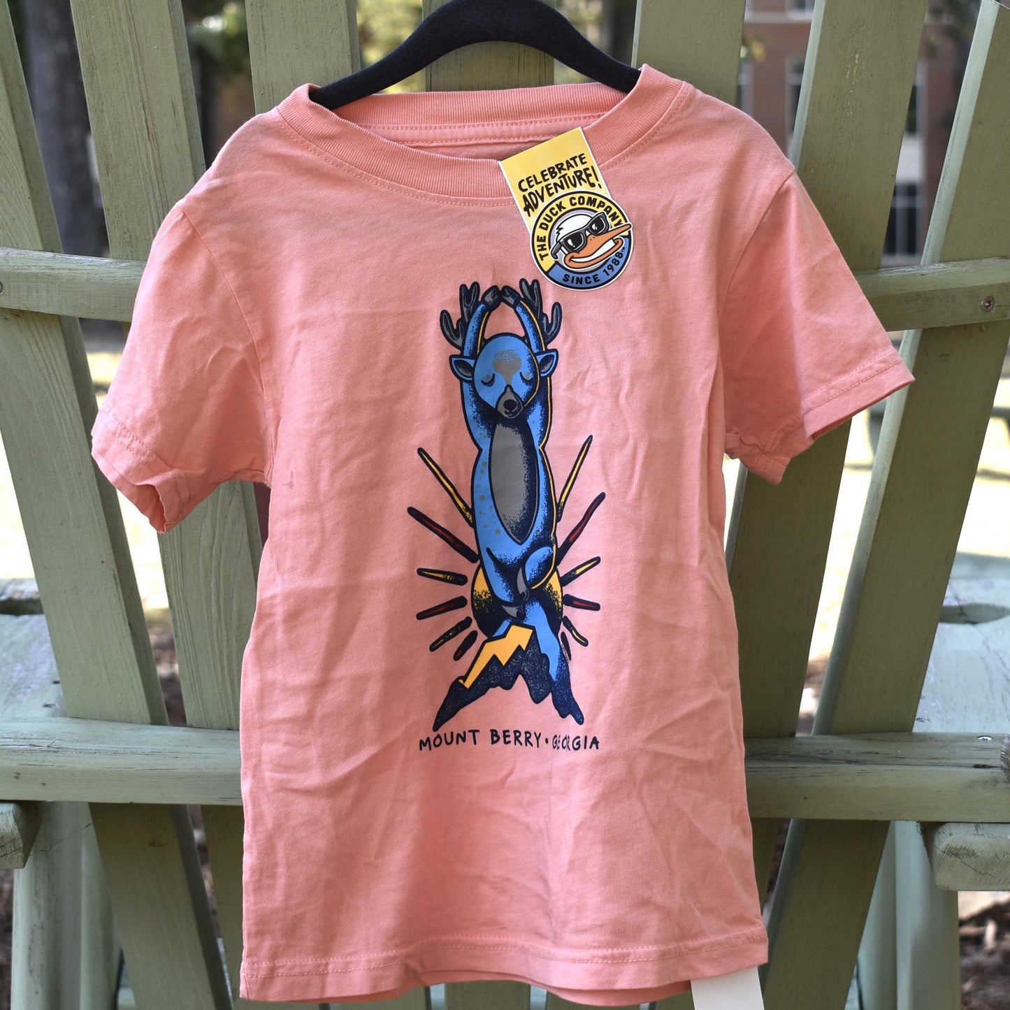 Duck Co. Youth Peach Yoga Deer Shirt