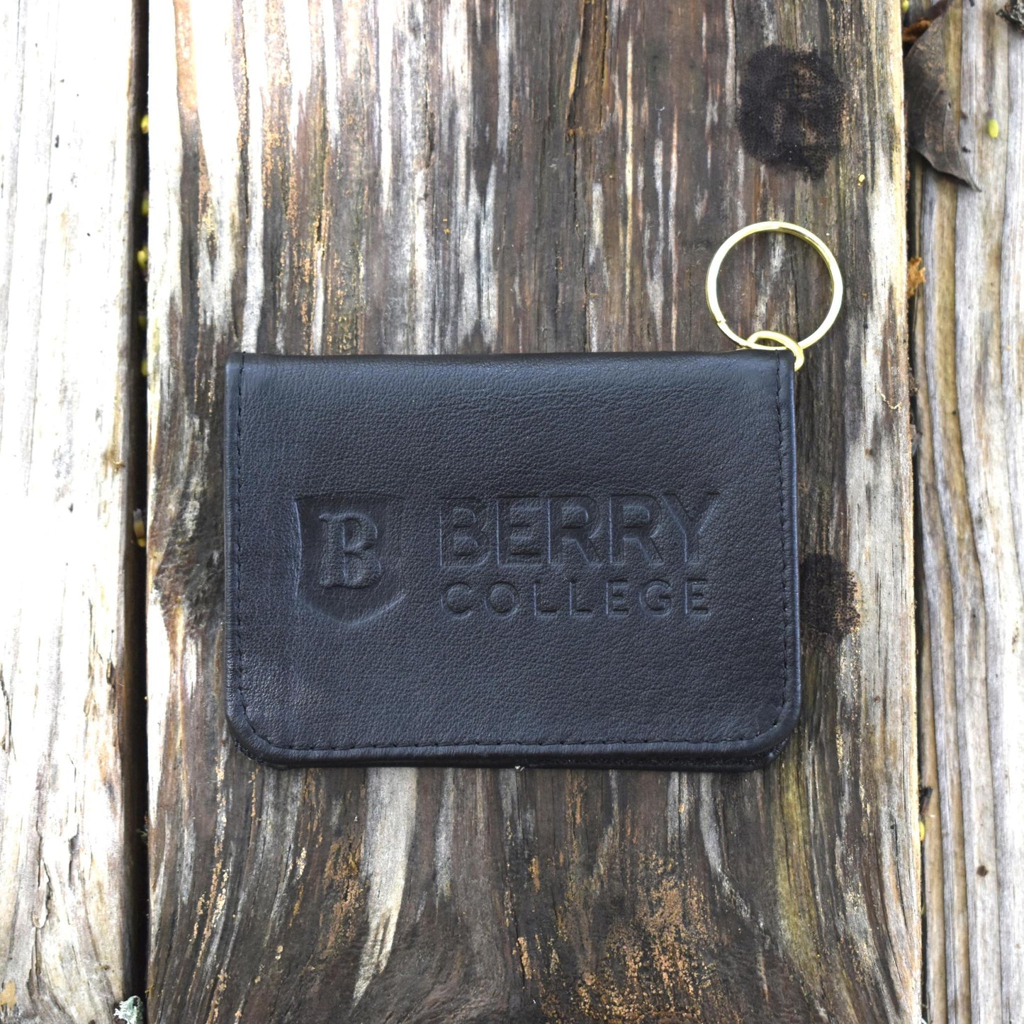 Leather ID Holder - Black