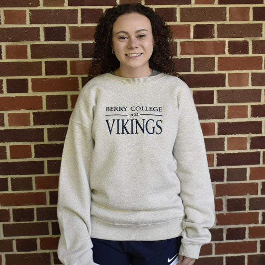 CI Sport Oatmeal Harbor Crewneck BC Vikings