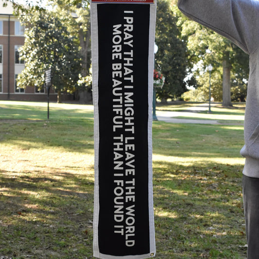Navy 9'' x 36'' Banner w/ Martha Berry Quote