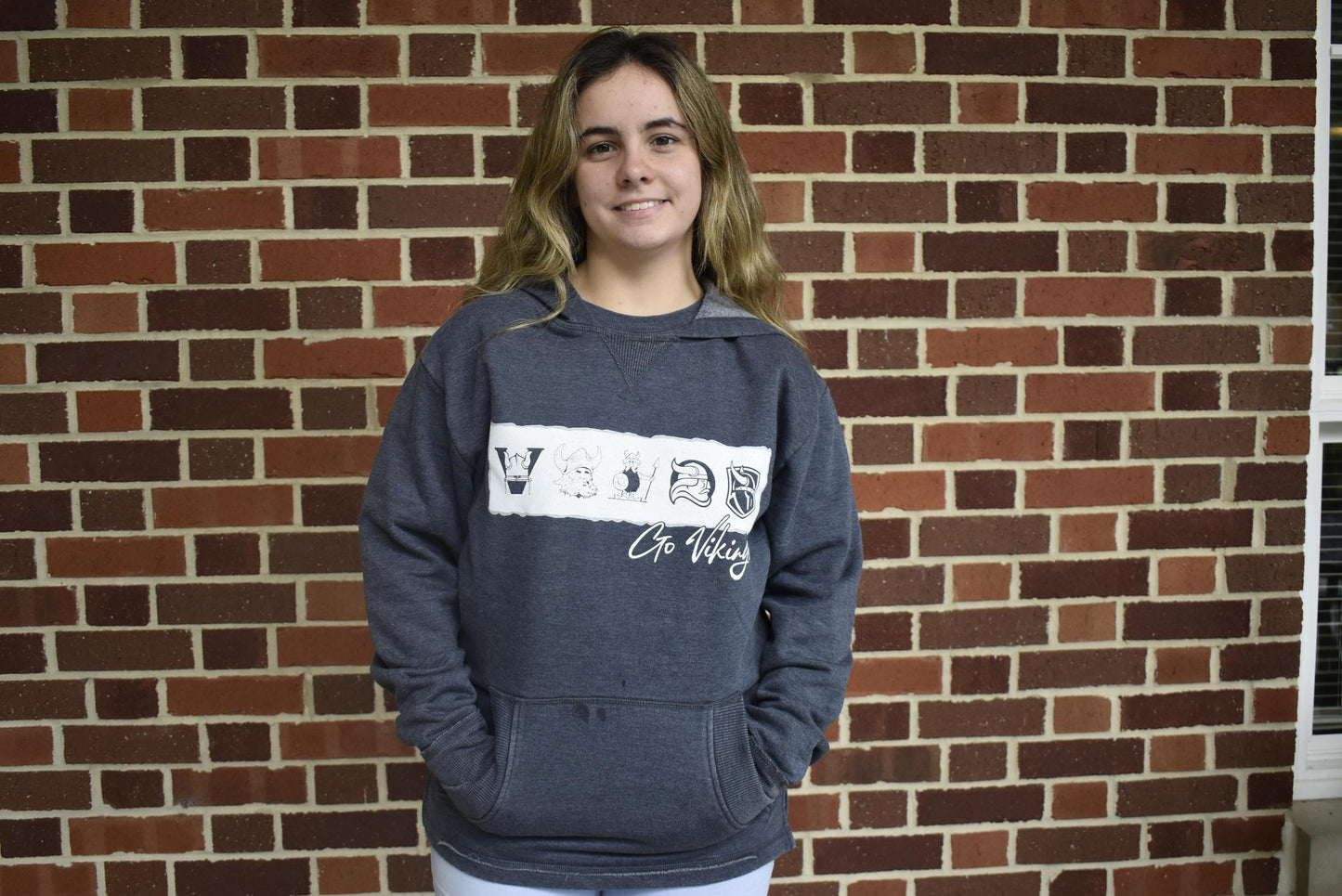 Navy Berry Logos Wash Hoodie