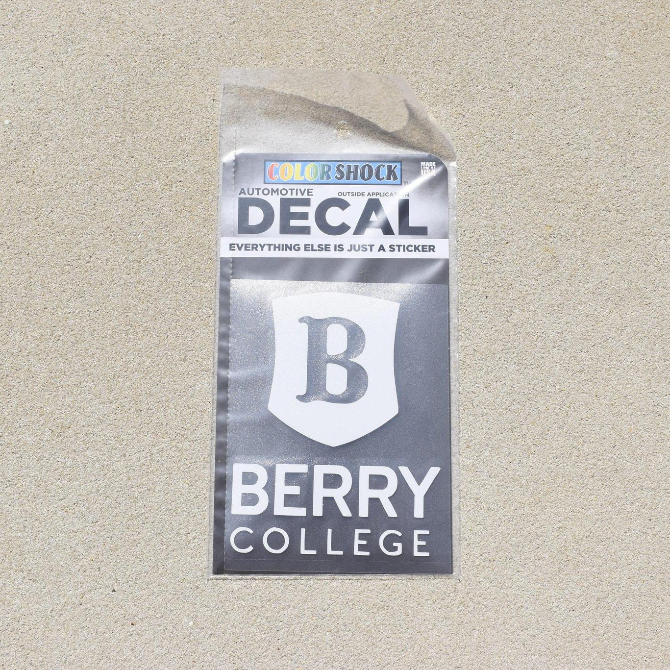 Color Shock Berry College Primary Logo Decal