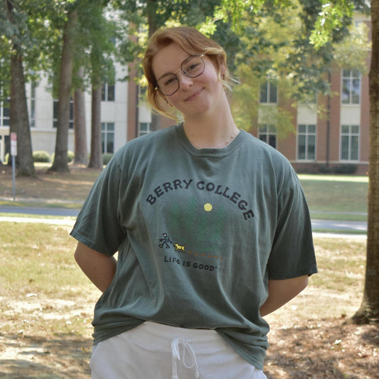 Life Is Good Nature Walk Green Berry College T-Shirt