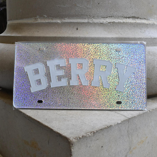 Glitter Berry License Plate
