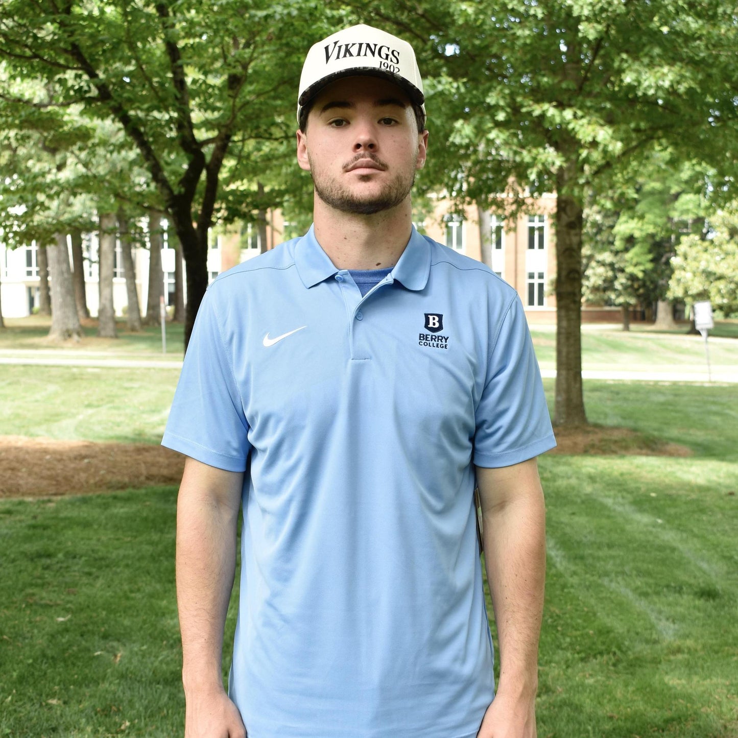 Nike Valor Polo with Navy Logo
