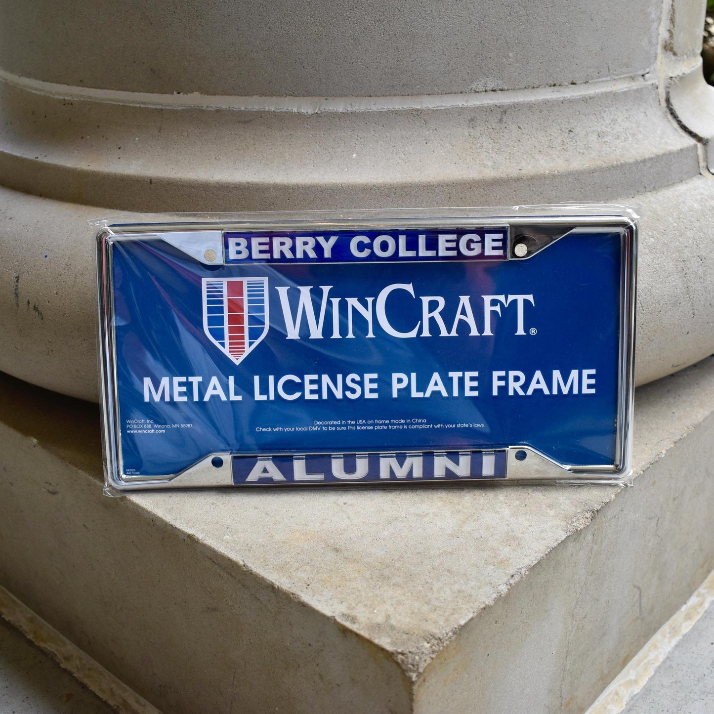 WinCraft Metal License Plate Frame Berry/Alumni