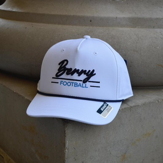 White Berry Football Rope Hat