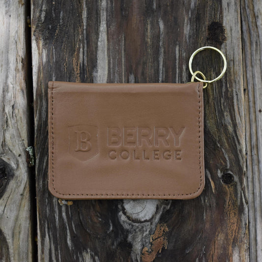 Leather ID Holder - Brown