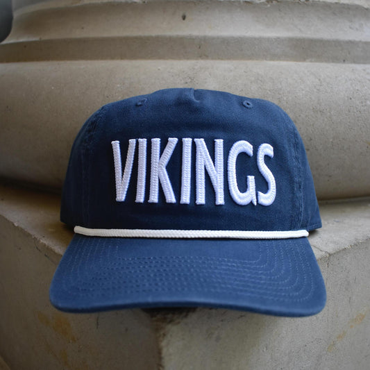 Navy Vikings Rope Hat