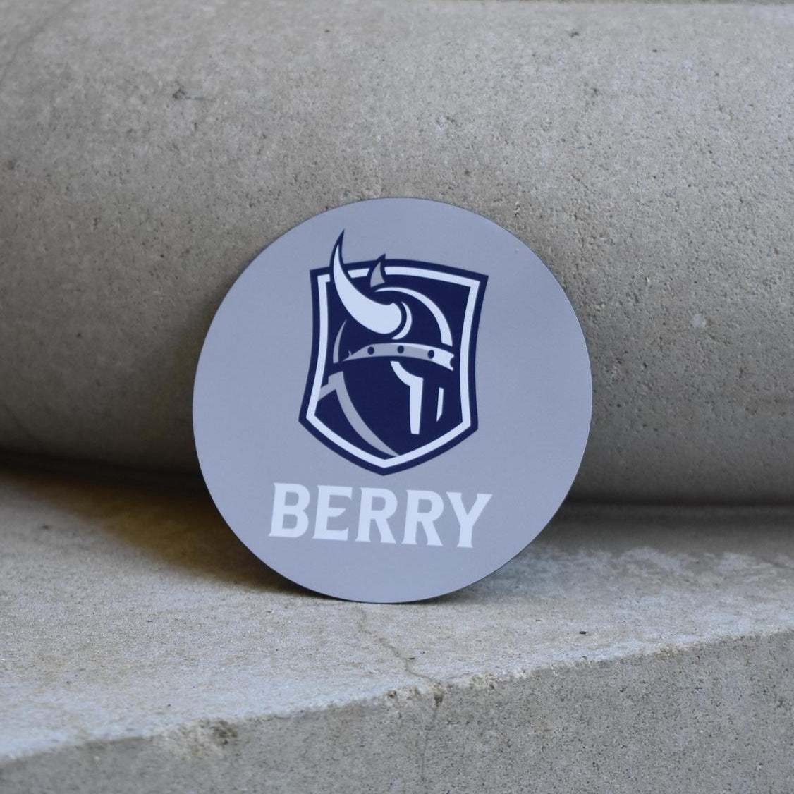 Berry Viking Head Circle Magnet