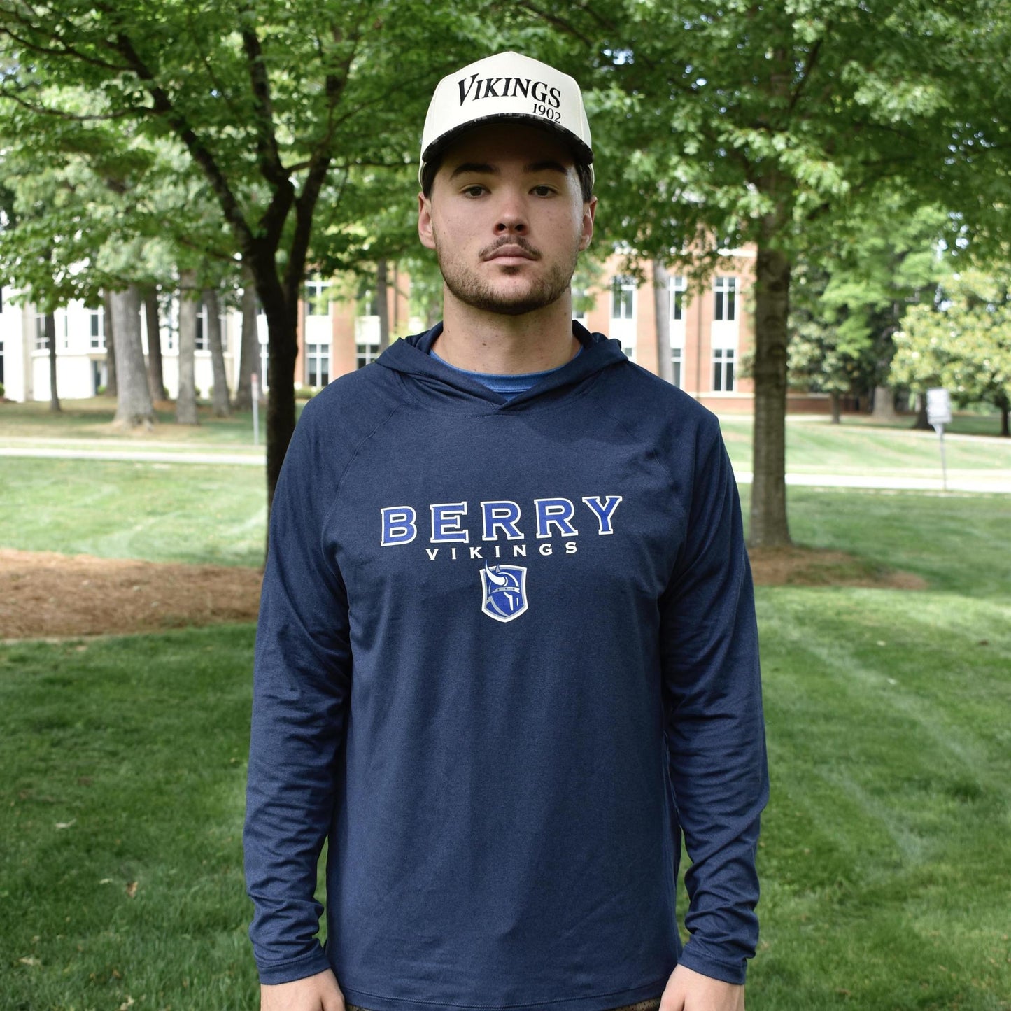 Charles River Lightweight Navy Heather Stretch Hoodie