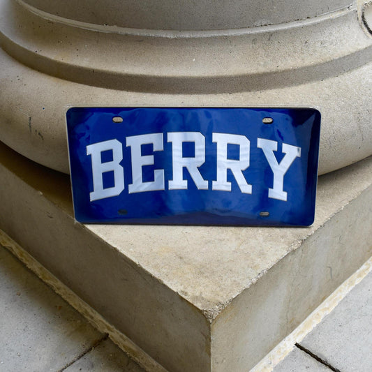 WinCraft Navy Metallic License Plate Berry