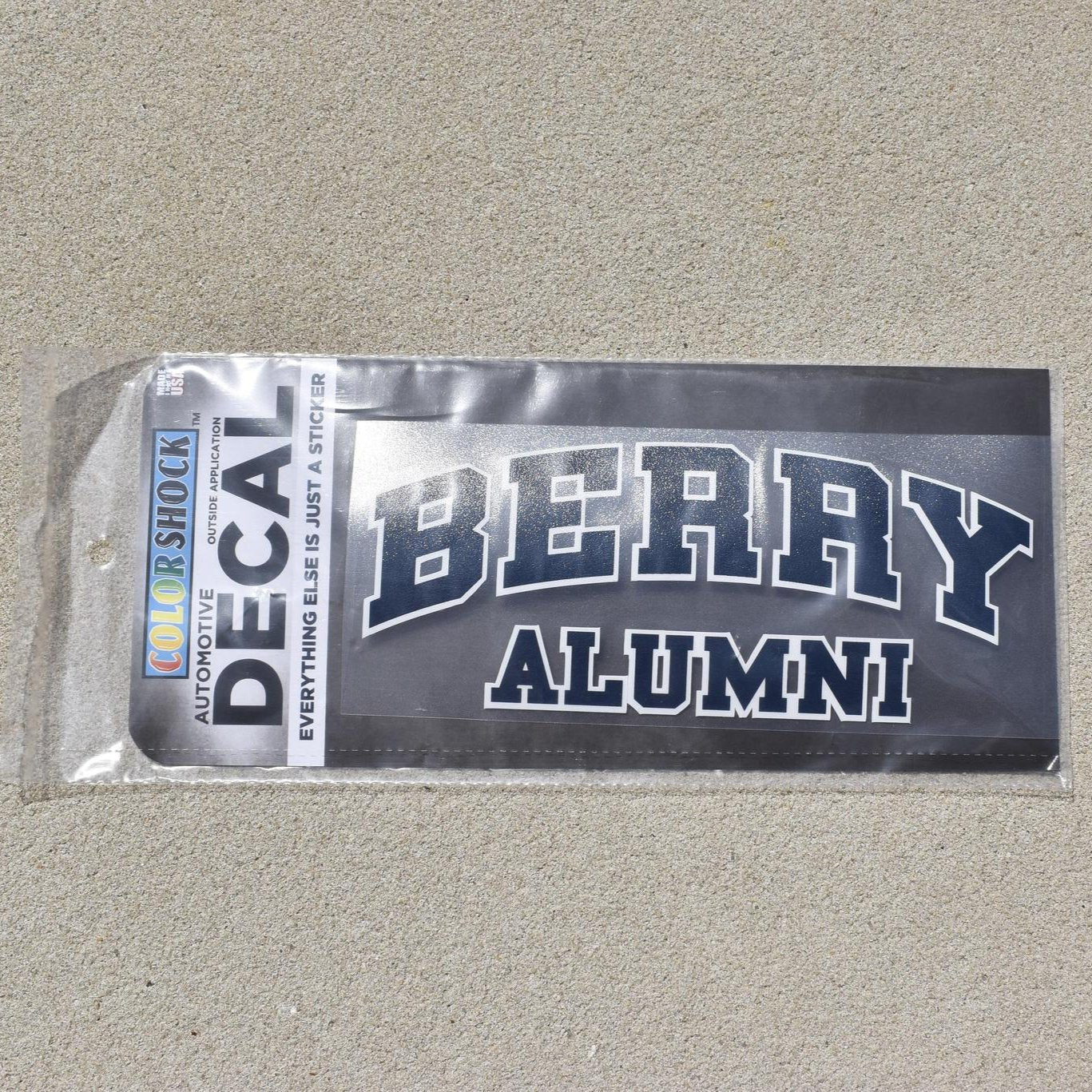 Color Shock Berry College Alumni Decal