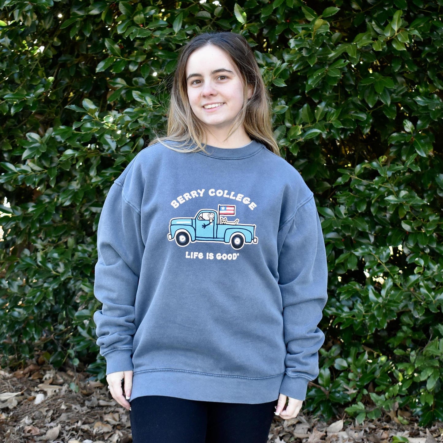 Life Is Good Berry College Jake Sunday Crewneck