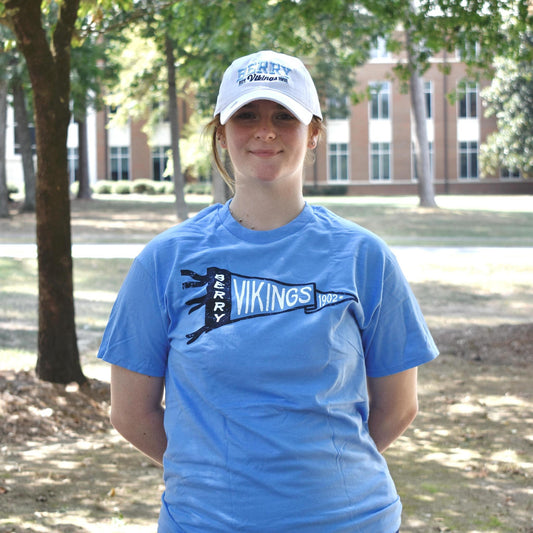 White/Blue Hat and Tee Combo.