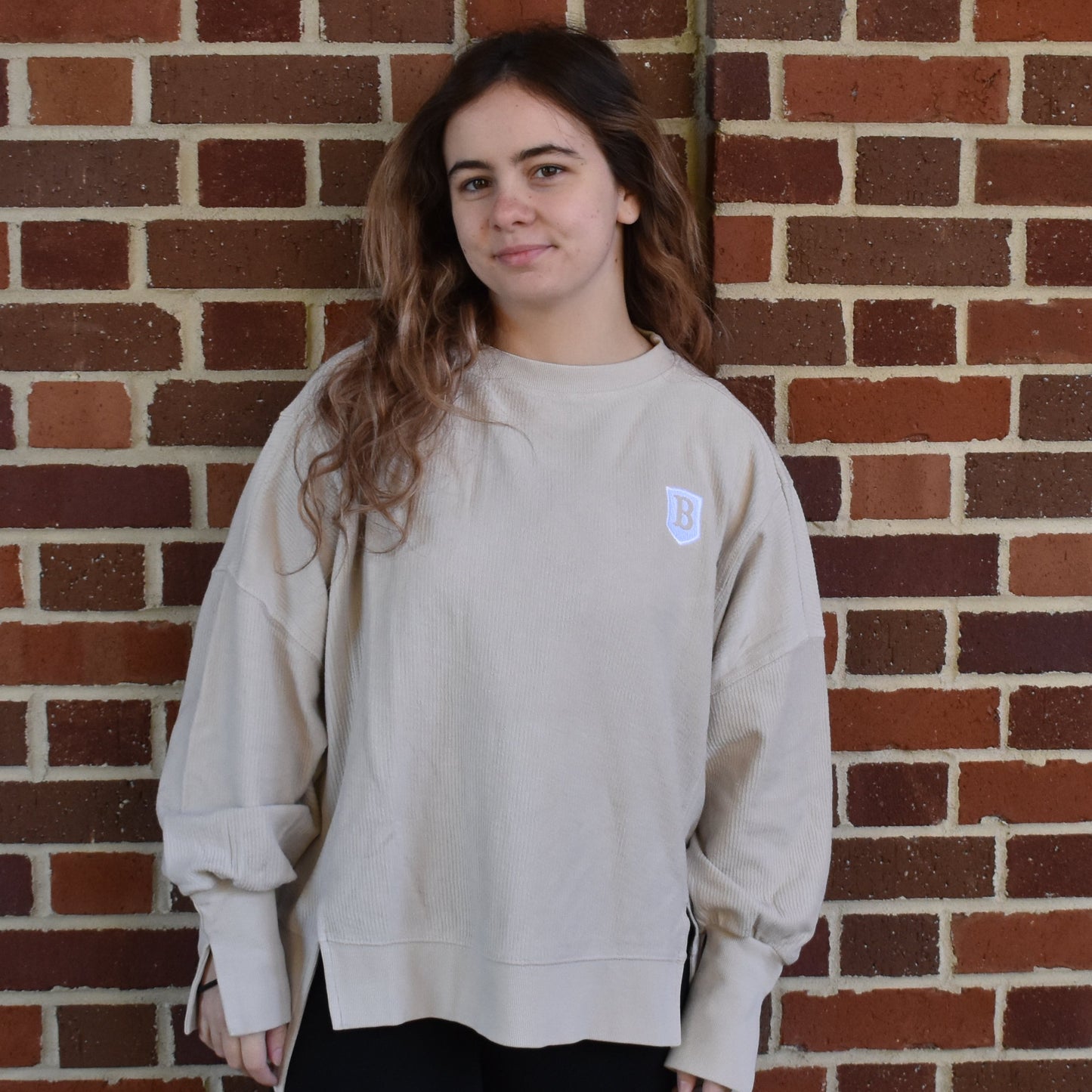 Oat Camden Spliced Crewneck w/ Chest Logo