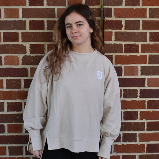 Oat Camden Spliced Crewneck w/ Chest Logo